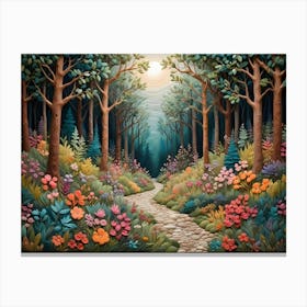 Path In The Woods Canvas Print