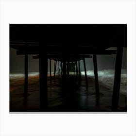 Night Pier Canvas Print