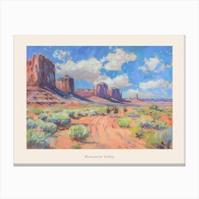 Western Landscapes Monument Valley 1 Poster Canvas Print