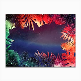 Tropical Space Jungle #3 Canvas Print