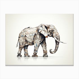 Elephant Polygonal Canvas Print