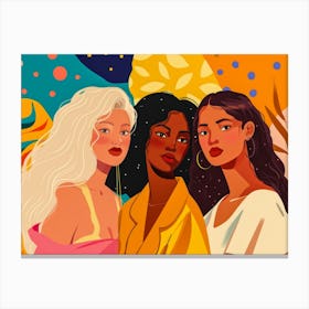 Three Women Canvas Print