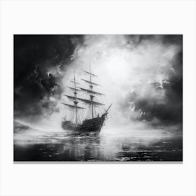 Ship becalmed Canvas Print