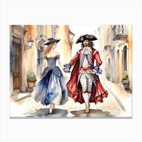 Pirate Couple Canvas Print