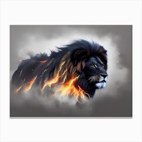 Fire Lion 1 Canvas Print