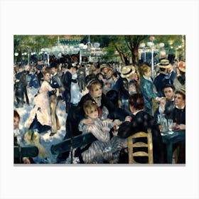 Ball At The Moulin De La Galette, 1876 By Pierre Auguste Renoir Canvas Print