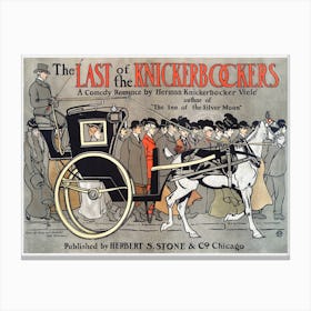 The Last Of The Knickerbockers (1901), Edward Penfield Canvas Print