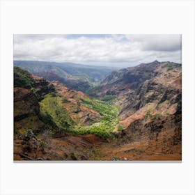 View Of The Valley Canvas Print