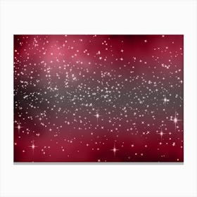 Sweet Pink Shining Star Background Canvas Print