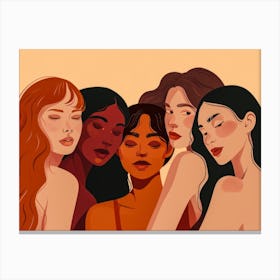 Group Of Women Canvas Print