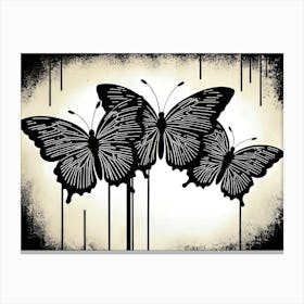 Three Butterflies 1 Canvas Print