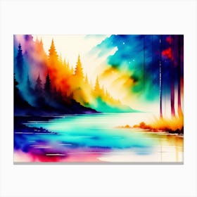 Colorful Landscape Painting Canvas Print