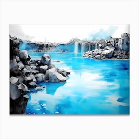 Beautiful Undisturbed Blue Lagoon Canvas Print