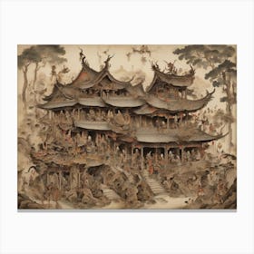 Chinese Temple Canvas Print