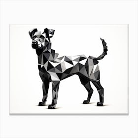 Polygonal Dog 1 Canvas Print