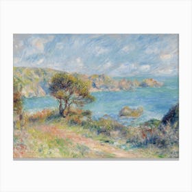 View At Guernsey (1883), Pierre Auguste Renoir Canvas Print