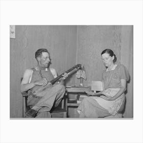 Farm Worker And His Wife In Their Cottage Home At The Fsa (Farm Security Administration) Labor Camp, Caldwell, Canvas Print