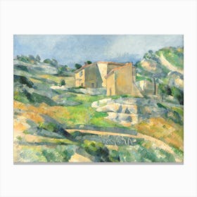 Houses In Provence The Riaux Valley Near L Estaque, Paul Cézanne Canvas Print
