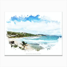 Bathsheba Beach, Barbados, Caribbean Canvas Print