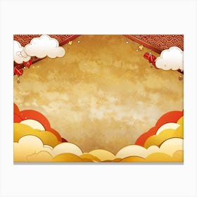 Chinese New Year Background 2 Canvas Print