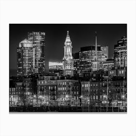 Boston Evening Skyline Canvas Print