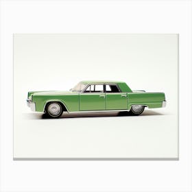 Toy Car 64 Lincoln Continental Green Canvas Print