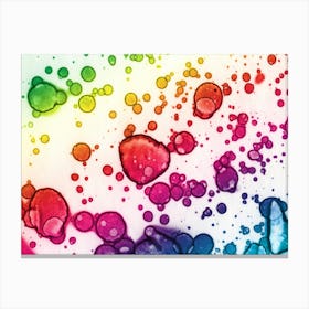 Abstract Watercolor Rainbow Canvas Print