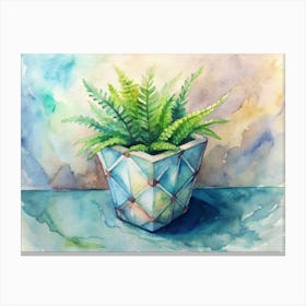 Fern In A Pot Canvas Print