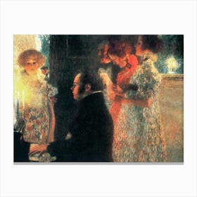Schubert At The Piano II, Gustav Klimt Canvas Print