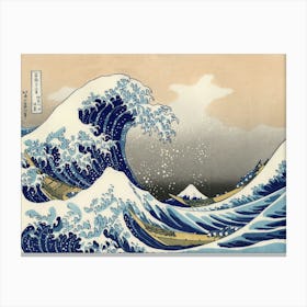 The Great Wave Off Kanagawa Canvas Print