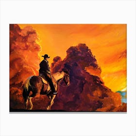 The Cowboy And Wild West Canvas Print