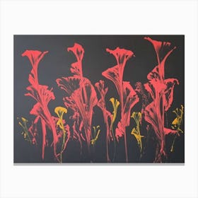 Red und orange flowers Canvas Print
