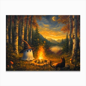 Ghost Campfire 1 Canvas Print