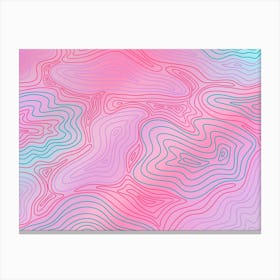 Abstract Wavy Pattern Background Canvas Print