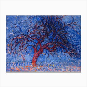 Avond Evening The Red Treee, Piet Mondrian Canvas Print