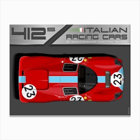 Ferrari 412 No. 23 1 Canvas Print