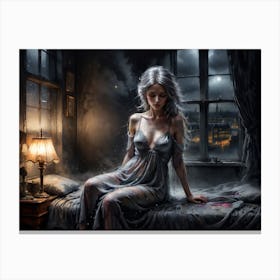 Lady Lay 3 Canvas Print