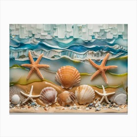 Sea Glass Art Canvas Print