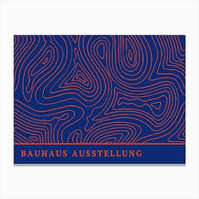 Bauhaus Blue Exhibition 39 Canvas Print