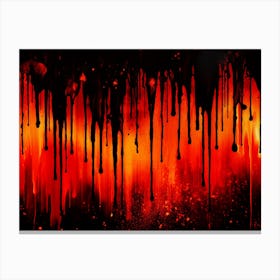 Dripping Blood Canvas Print