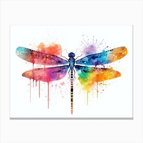 Watercolour Dragonfly 1 Canvas Print
