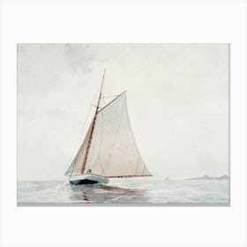 Sailboat On The Ocean Canvas Print