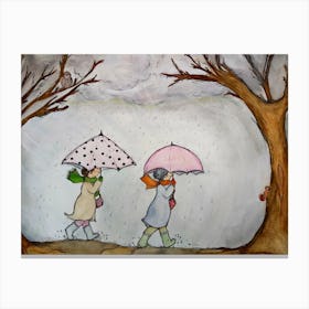 Ethel And Sue Go Down To The Woods Canvas Print