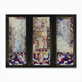 Design For Three Windows In The City Hall In Amsterdam (1878–1938), Richard Roland Holst Canvas Print