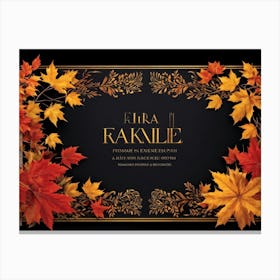 An Exuberant Autumn Sale Banner Adorned With Intricate Designs Revealing An Exciting Juxtaposition (1) 2 1 Canvas Print