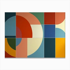 Modern Geometric 3d Mosaic Design Canvas Print