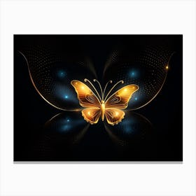 Golden Butterfly 65 Canvas Print