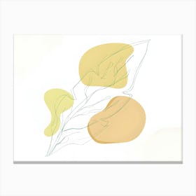 Yellow Leaf Canvas Print