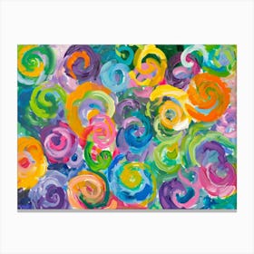 Colorful Swirls 10 Canvas Print