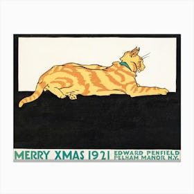 Merry Xmas (1921), Edward Penfield Canvas Print